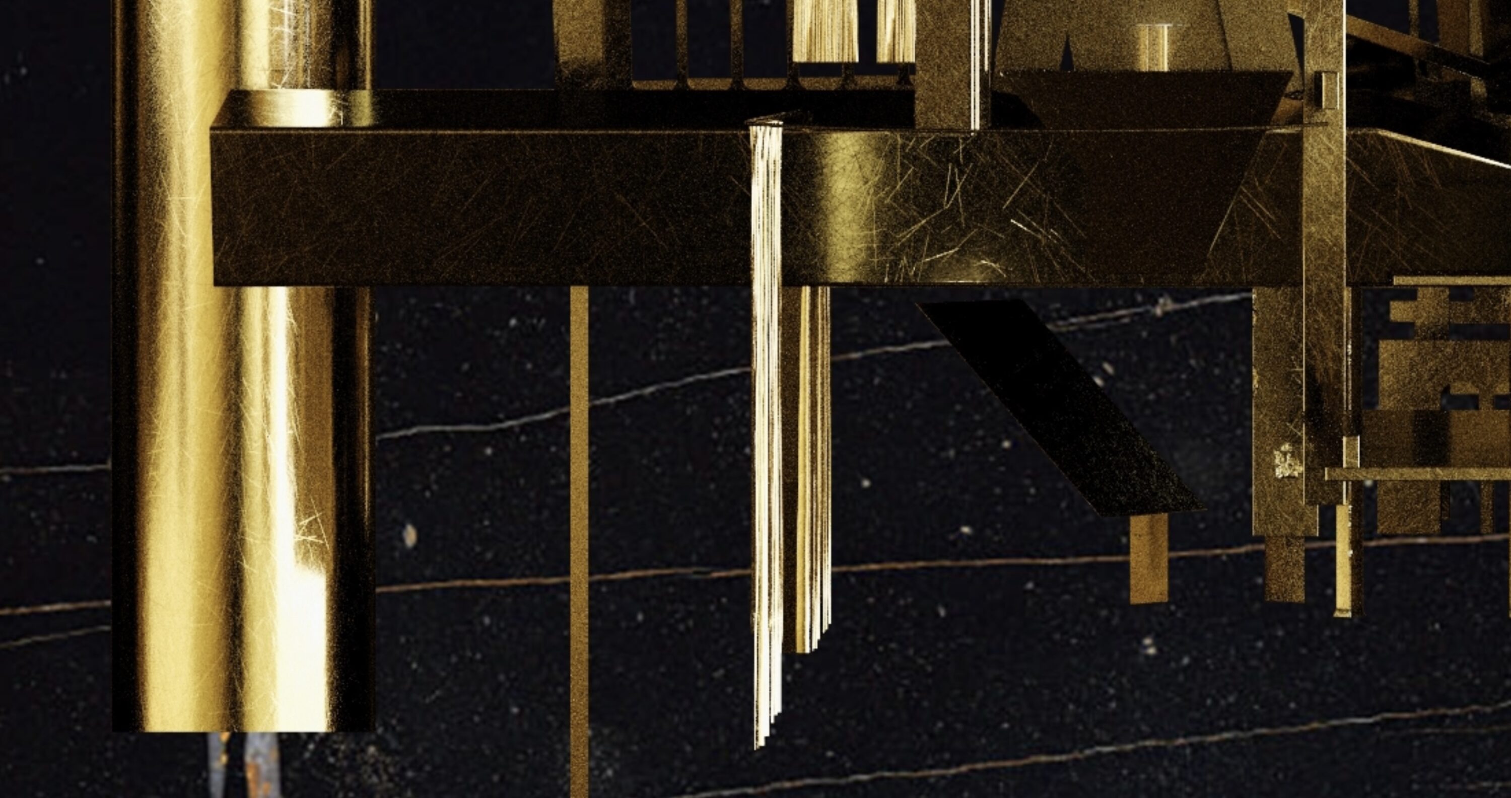 New media art exploring a desert theme with digital enhancements and abstract forms, capturing the essence of Sahara's vastness.